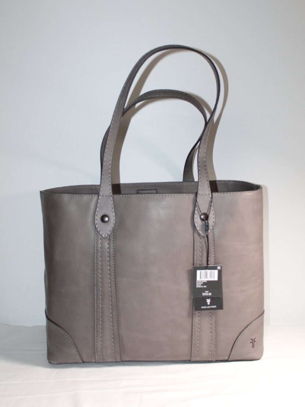 NWT Frye Melissa Leather Shopper Tote Leather Shoulder Bag Shadow